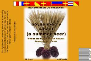 Boysenberry Wheat label draft