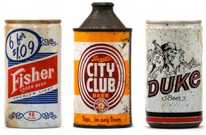 Old beer cans